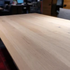 Natura Esstische|Esstisch San Francisco Asteiche Gestell V-Form Massiv Bianco Geölt