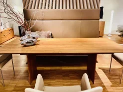 Rodam Esstische|Esstisch Sigma Eiche Massiv Geräuchert Inklusive Auszug