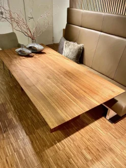 Rodam Esstische|Esstisch Sigma Eiche Massiv Geräuchert Inklusive Auszug