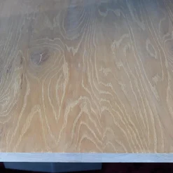 Riva1920 Esstische|Esstisch Sky Squared Eiche Milchweiß Pigmentiert Gestell Edelstahl-Effekt