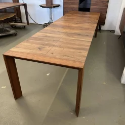 Scholtissek Esstische|Esstisch SL 1 Astiger Nussbaum Natur Geölt Äste Mit Harz Ausgegossen Inklusive Auszug