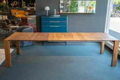 Scholtissek Esstische|Esstisch SL 1 Ausziehbar Astnuss Naturgeölt mit Harzausguss