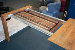 Scholtissek Esstische|Esstisch SL 1 Ausziehbar Astnuss Naturgeölt mit Harzausguss