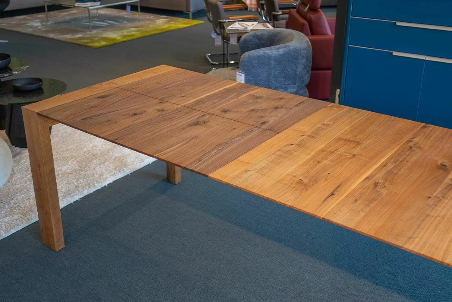 Scholtissek Esstische|Esstisch SL 1 Ausziehbar Astnuss Naturgeölt mit Harzausguss