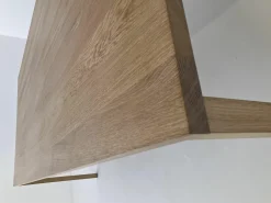 More Esstische|Esstisch Slic Massivholzplatte Eiche Oberfläche Geölt Beine Aluminium Furniert