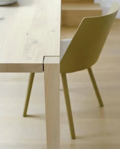 e15 Esstische|Esstisch Sloane Europäische Eiche Weiß Pigmentiert Gewachst Ohne Stühle