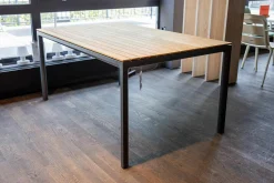 Solpuri Gartentische|Esstisch Soft Teak Outdoor Gestell Aluminium Anthrazit Pulverbeschichtet