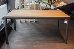 Solpuri Gartentische|Esstisch Soft Teak Outdoor Gestell Aluminium Anthrazit Pulverbeschichtet