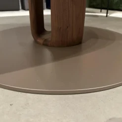 Rodam Esstische|Esstisch Sqround Ast Nussbaum Hartwachssiegel Bodenplatte Sahara Beige Mit Auszug