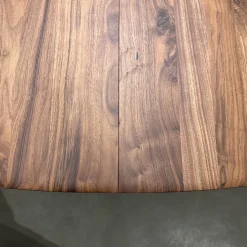 Rodam Esstische|Esstisch Sqround Ast Nussbaum Hartwachssiegel Bodenplatte Sahara Beige Mit Auszug