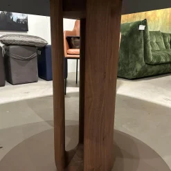 Rodam Esstische|Esstisch Sqround Ast Nussbaum Hartwachssiegel Bodenplatte Sahara Beige Mit Auszug