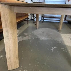 Scholtissek Esstische|Esstisch SR 1 Light Knorrige Eiche Puro Geölt Äste Mit Zinn Ausgegossen Inklusive Auszug