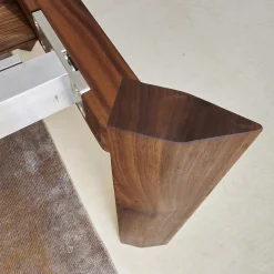 Scholtissek Esstische|Esstisch SR1 Light Massiv Astnussbaum Geölt Ausziehbar Astlöcher Mit Harz