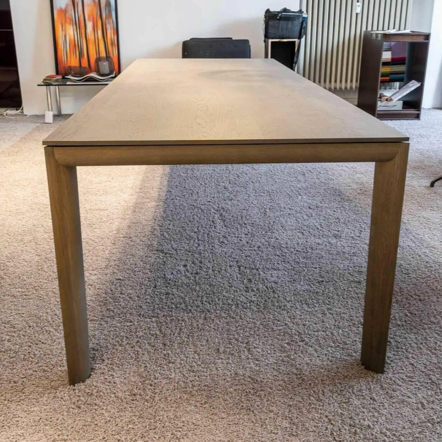 Christine Kröncke Esstische|Esstisch Surf Eiche Massiv Schiefergrau Lackiert