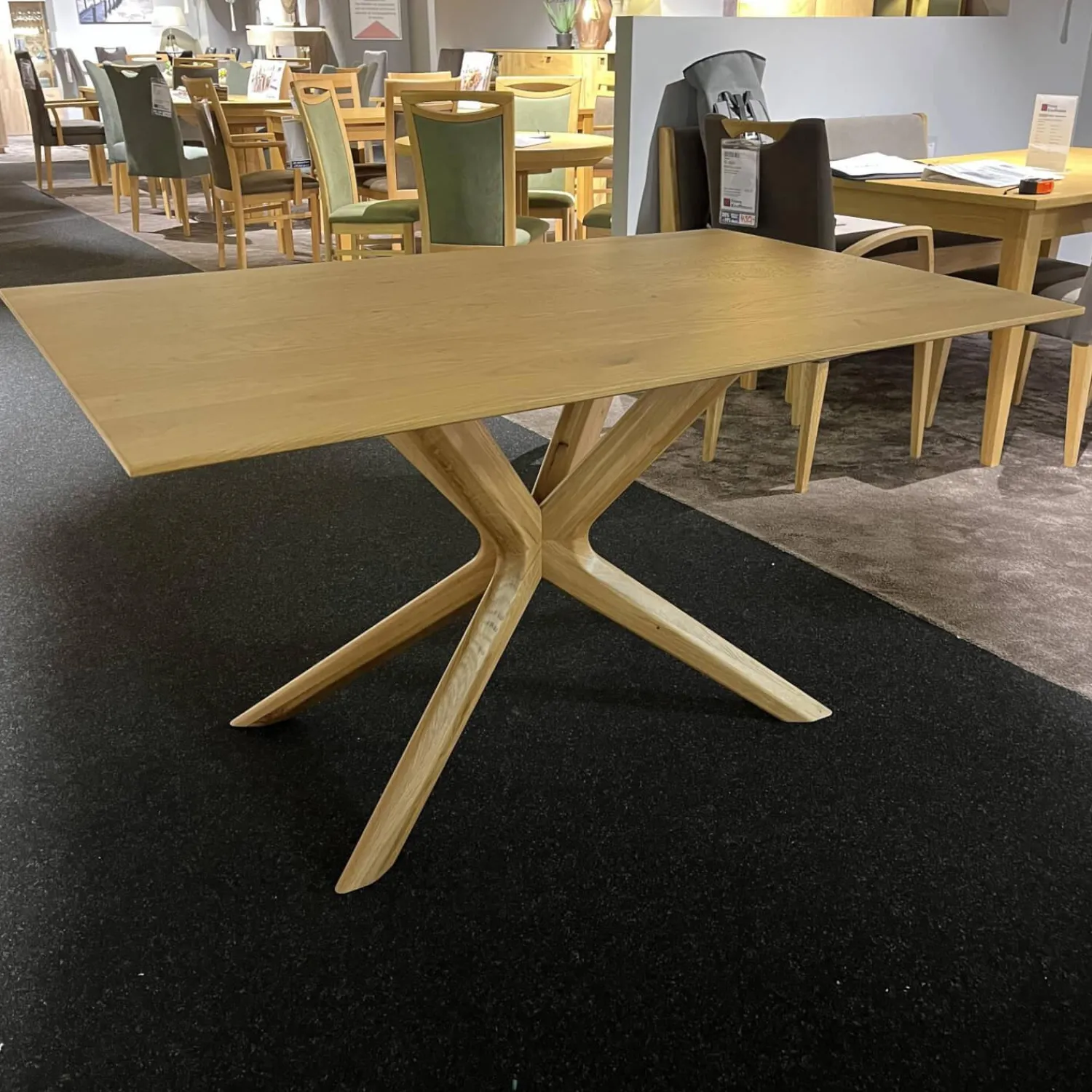 Koinor Esstische|Esstisch T5005 2D Fest Massivholz Wildeiche Natur 2207