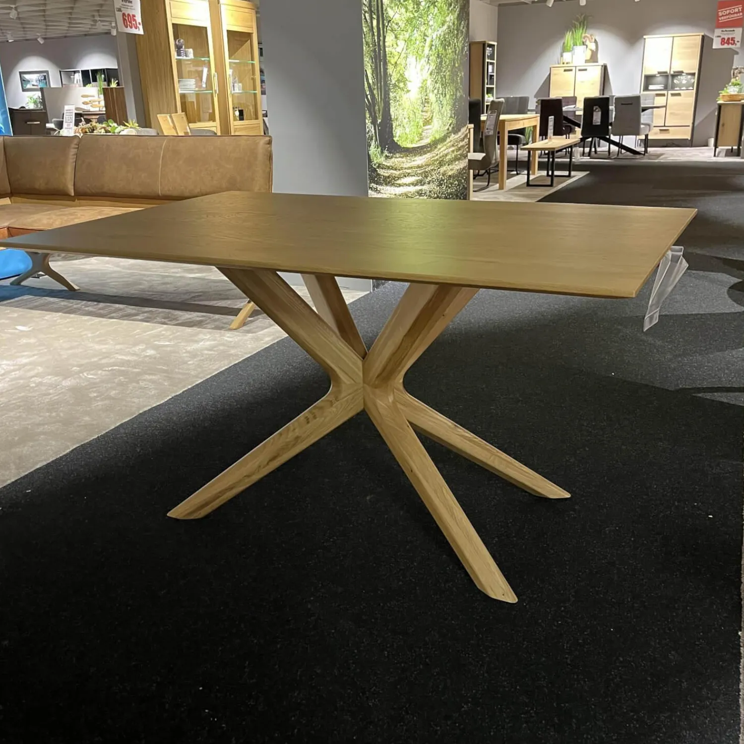 Koinor Esstische|Esstisch T5005 2D Fest Massivholz Wildeiche Natur 2207