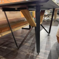 Koinor Esstische|Esstisch T1003 Platte Keramik Anthrazit Metallfuß Schwarz Matt Pulverbeschichtet Ohne Bänke Und Stuhl