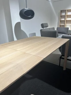 Team 7 Esstische|Esstisch Tak Eiche Naturöl Weiß Holzfuß Mit 100cm Auszug