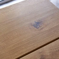 Scholtissek Esstische|Esstisch Talio 2020 Knorrige Eiche Rustiko Natur Geölt Mittelfuge Äste mit Harz Ausgegossen