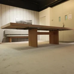 Team 7 Esstische|Esstisch Tema Eiche Naturöl Weiß Füße Holzwange mit 100cm Auszugsplatte