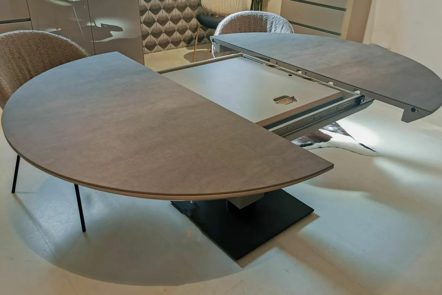 Bacher Esstische|Esstisch Todo 6116 M60A Keramik Matt Rock Cemento Grigio Grau