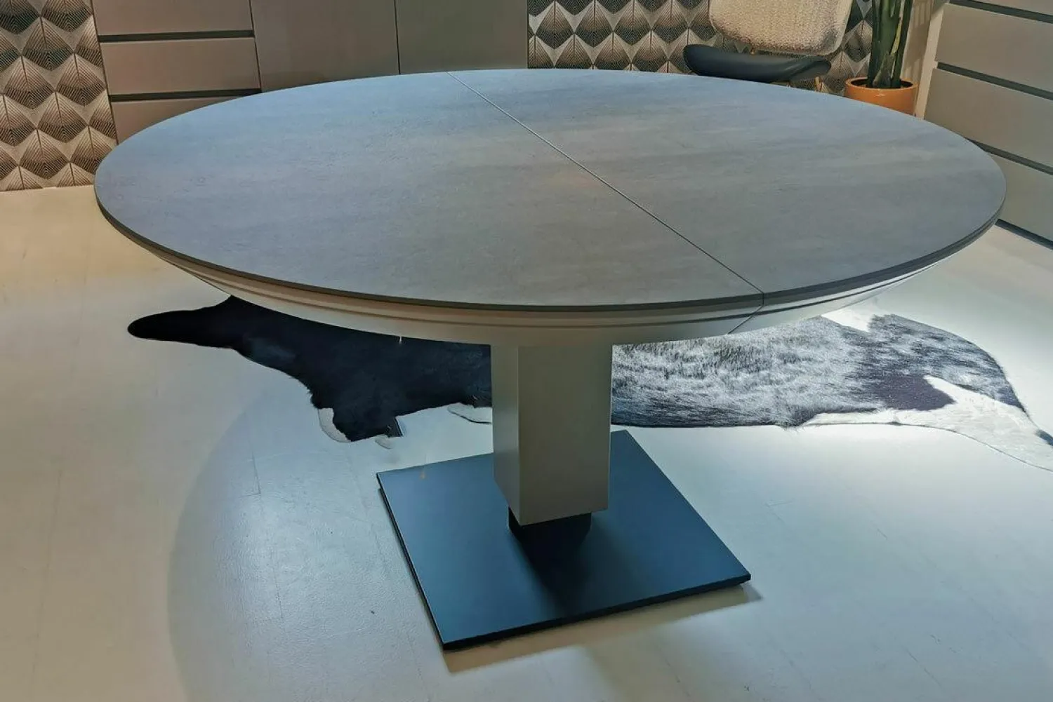 Bacher Esstische|Esstisch Todo 6116 M60A Keramik Matt Rock Cemento Grigio Grau