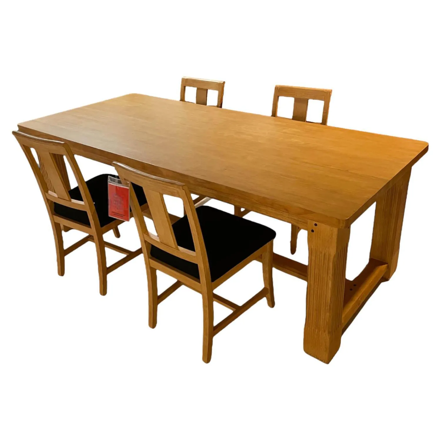 Maison Essgruppen|Esstisch Und 4 Stühle Terra Pinie Massiv Bezug Stoff Regula 1637-05