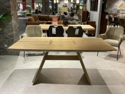 Voglauer Esstische|Esstisch V-Rock Living Alteiche Rustico Gebürstet mit Verlängerung