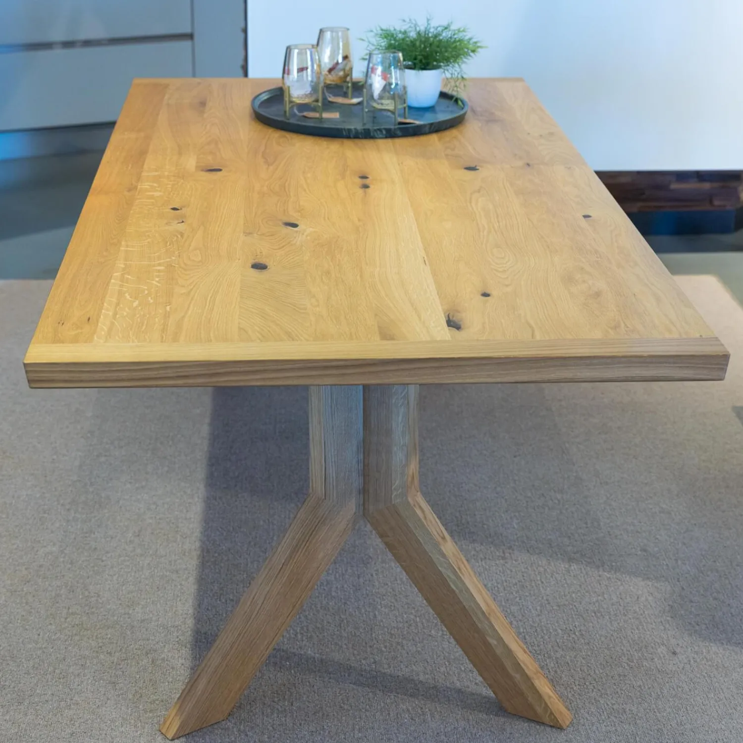 Team 7 Esstische|Esstisch YPS Eiche Wild Massiv Geölt