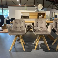 Hartmann Essgruppen|Esstischgruppe 4-er Stuhlgruppe Ennaj 2 Armlehner 2 Stühle 1 Bank