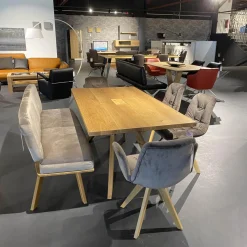 Hartmann Essgruppen|Esstischgruppe 4-er Stuhlgruppe Ennaj 2 Armlehner 2 Stühle 1 Bank