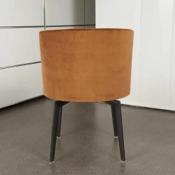 Flexform Einzelstühle|Esszimmerstuhl Feel Good Stoff Eldorado Orange