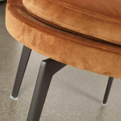 Flexform Einzelstühle|Esszimmerstuhl Feel Good Stoff Eldorado Orange