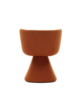 B&B Italia Stuhlsets|Esszimmerstuhl Flair O Stoff Satin Adria Orange Innenrahmen Stahlrohre Und Fließgepresstes Aluminium