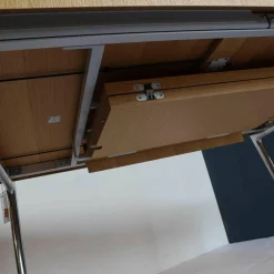 Vitra Esstische|Extendable Dining Table Tischplatte Furnier Eiche Natur Gestell Aluminium Mit Auszug