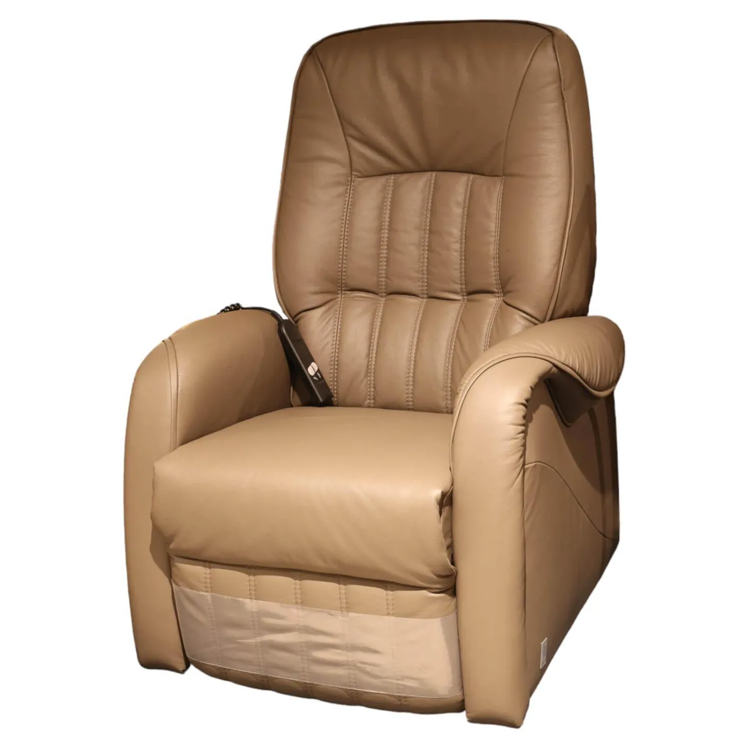 himolla Fernsehsessel|Fernsehsessel Kassel Bezug Leder 71 Torro Vulkan Braun Füße Rollen Kunststoff Schwarz