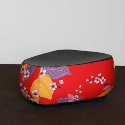 Moroso Hocker & Sitzsäcke|Fjord Hocker Bezug 10795 Cat. T Rot Gelb Violet Blau 0503 Leder Nero 0064 Cat. T