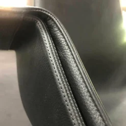 Walter Knoll Relaxsessel|FK Schalensessel Leder 65 Schwarz Kreuzfuß Aluminium