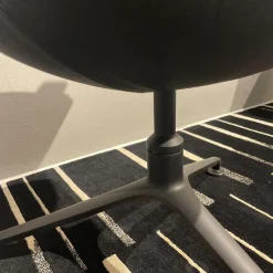 Walter Knoll Relaxsessel|FK Schalensessel Safari Leder Gestell Schwarz Pulver Beschichtet Drehbar 360°