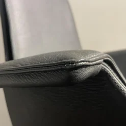 Walter Knoll Relaxsessel|FK Schalensessel Safari Leder Gestell Schwarz Pulver Beschichtet Drehbar 360°