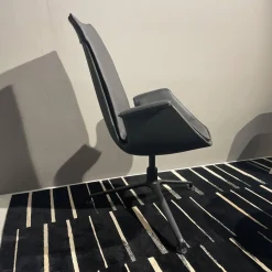 Walter Knoll Relaxsessel|FK Schalensessel Safari Leder Gestell Schwarz Pulver Beschichtet Drehbar 360°