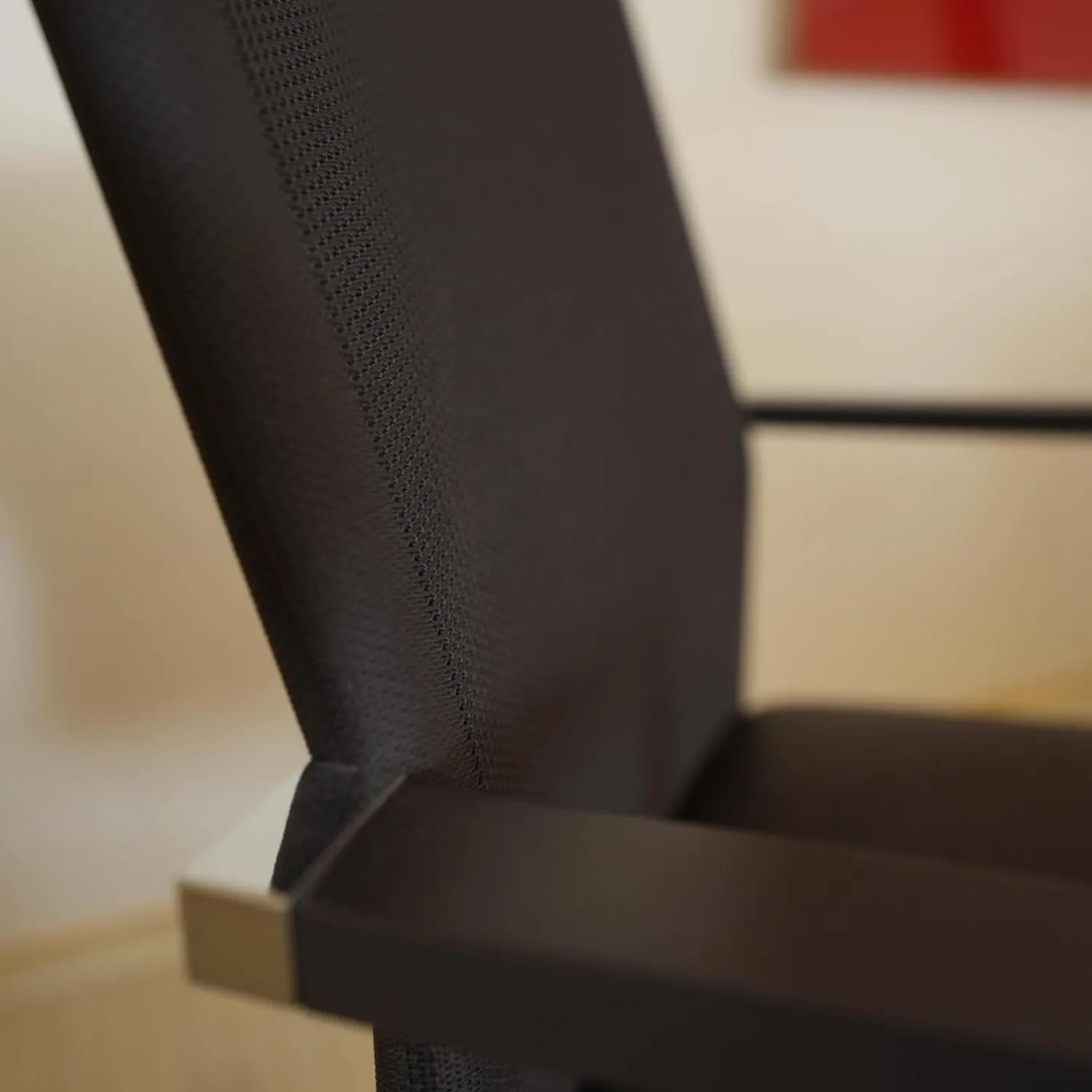 Girsberger Einzelstühle|Freischwinger X15 Mit Armlehnen Sitz Leder Schwarz Rücken Gewebe Elastisch Schwarz Gestell Chrom Hochglanz