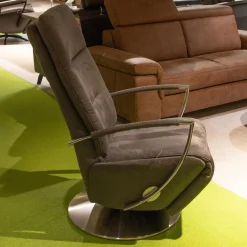 Steinpol Polstergruppen|Funktionseckgarnitur Relaxa 5 0 Stoff Herkules Steel 44 D Schwarz Aluminium Säulenfuß Und Drehteller Edelstahl