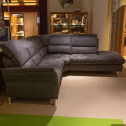 Steinpol Polstergruppen|Funktionseckgarnitur Relaxa 5 0 Stoff Herkules Steel 44 D Schwarz Aluminium Säulenfuß Und Drehteller Edelstahl