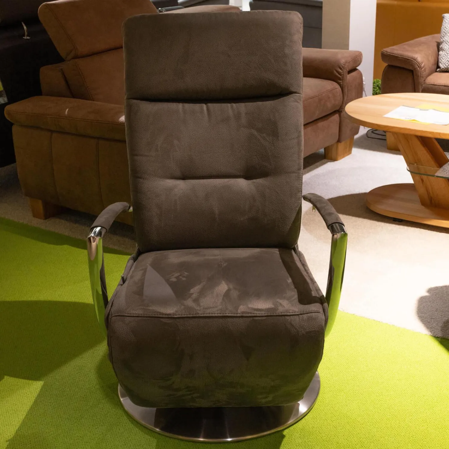 Steinpol Polstergruppen|Funktionseckgarnitur Relaxa 5 0 Stoff Herkules Steel 44 D Schwarz Aluminium Säulenfuß Und Drehteller Edelstahl