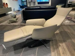 FSM Relaxsessel|Funktionssessel Cleo Leder Taupe A91