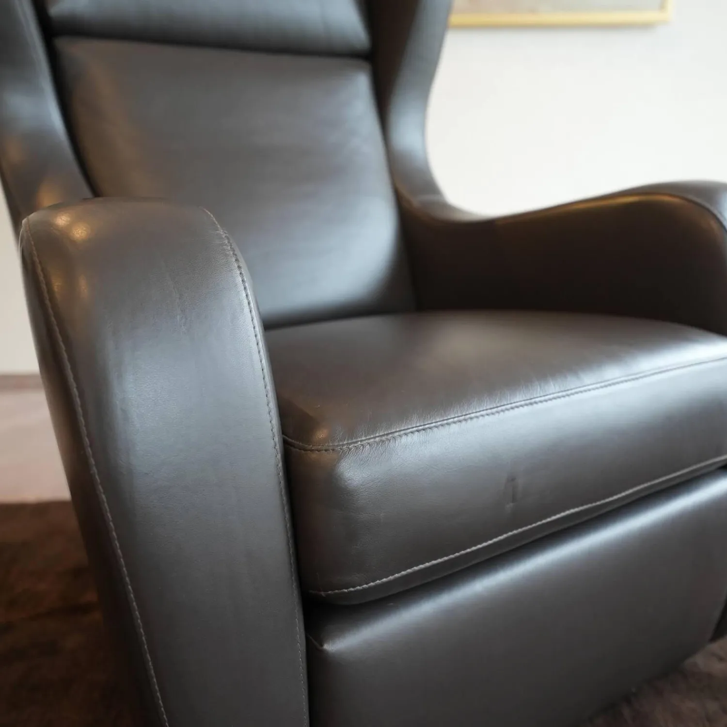 Frommholz Relaxsessel|Funktionssessel Mama Mia Mit Hocker Leder Soft Grip 228 Dunkelbraun