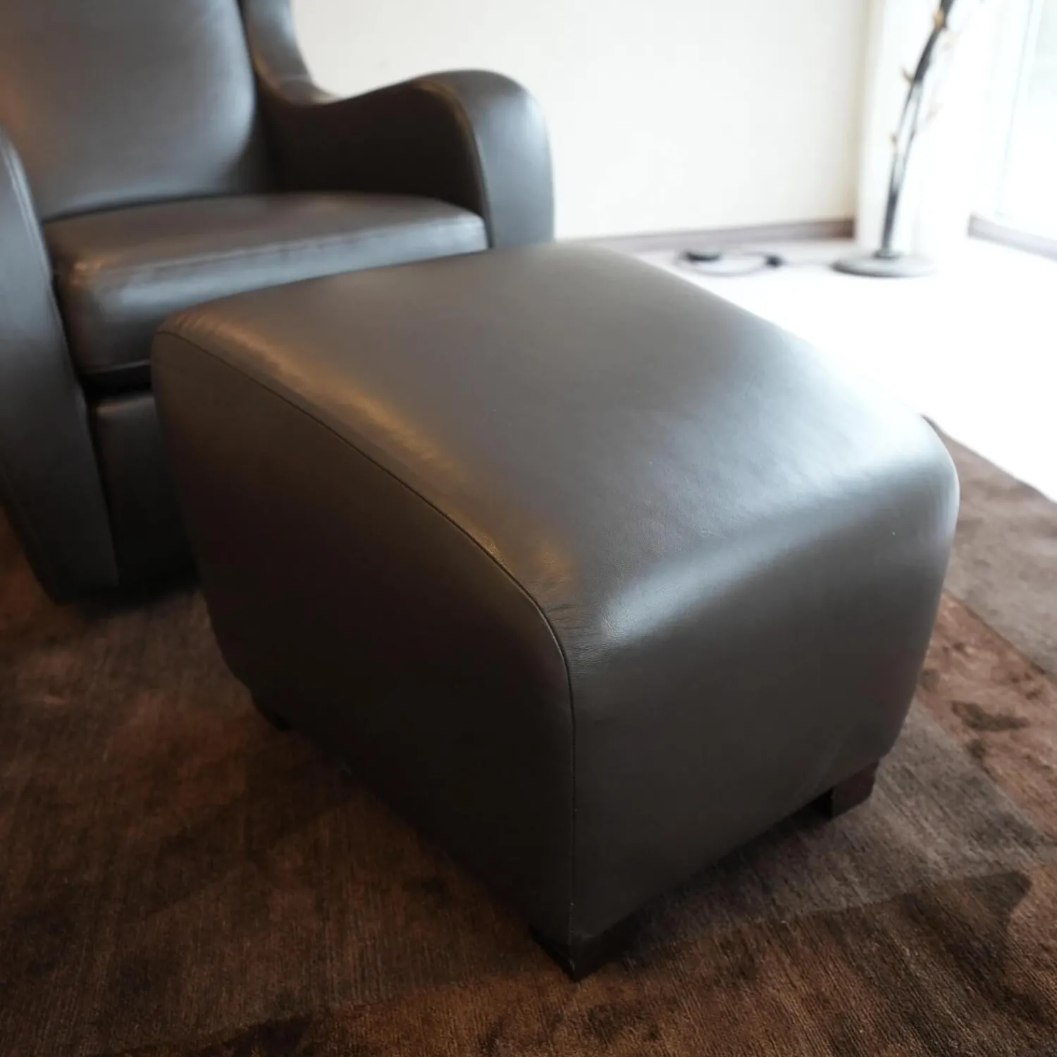 Frommholz Relaxsessel|Funktionssessel Mama Mia Mit Hocker Leder Soft Grip 228 Dunkelbraun