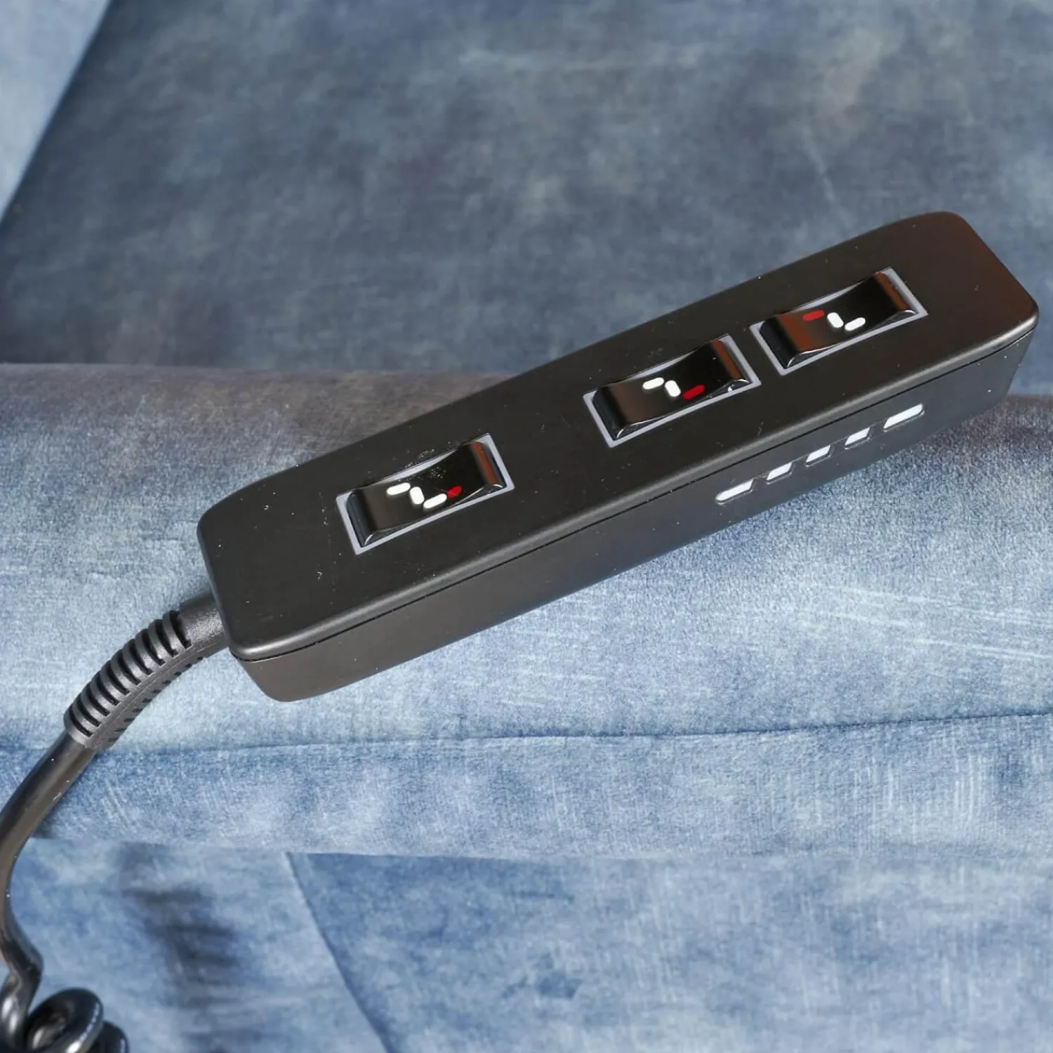 Carina Relaxsessel|Funktionssessel Noah M Blau Sternfuß Schwarz Verstellbar