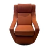 Koinor Relaxsessel|Funktionssessel Yoko No2 Leder C Revolution Paprika Orange Drehteller Nickel Satiniert Motorisch Verstellbar